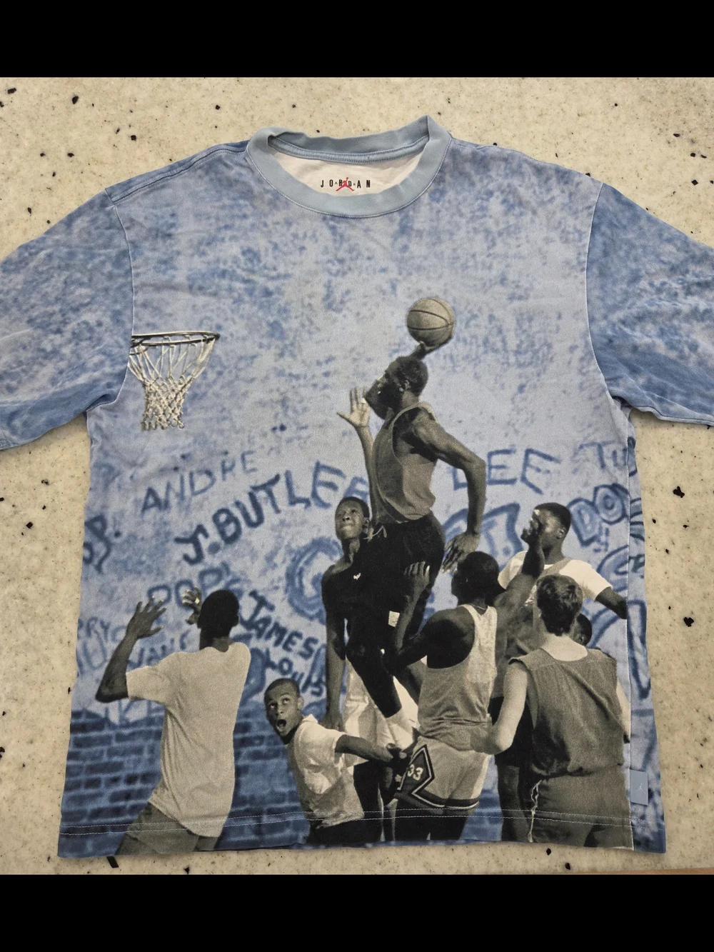 AIR Jordan Blue Graphic Basketball Tee